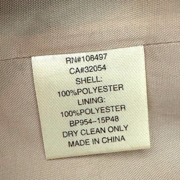 Burlapp Black & Beige Pleated Polka Dot Sleeveless V Neck A Line Dress Size 0 - Picture 9 of 9